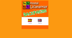 Desktop Screenshot of hostallicanantay.cl